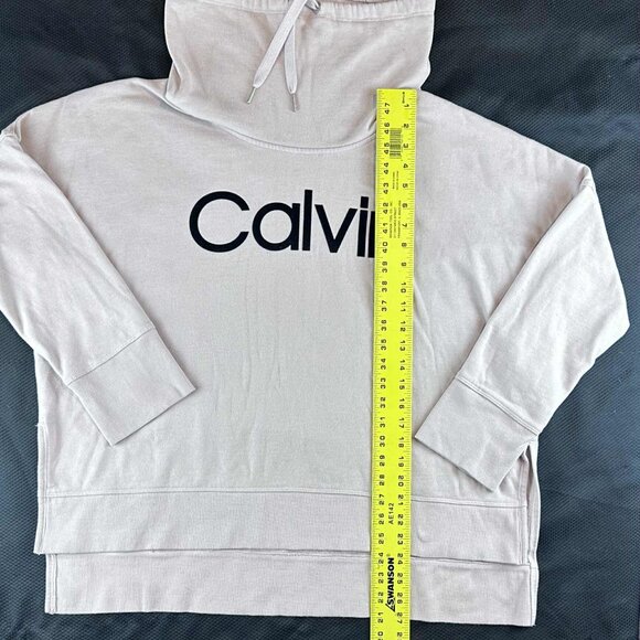 Calvin Klein Funnel Neck Logo Sweatshirt XXL – Light Pink (Lounge Collection) - Picture 6 of 8